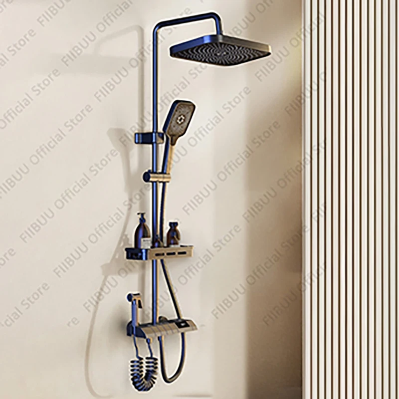 

Multifunction Shower Full Set Rain Shower System Handheld Shower Spray Bathroom Accessories WaterfallSurround Shower Head Combo