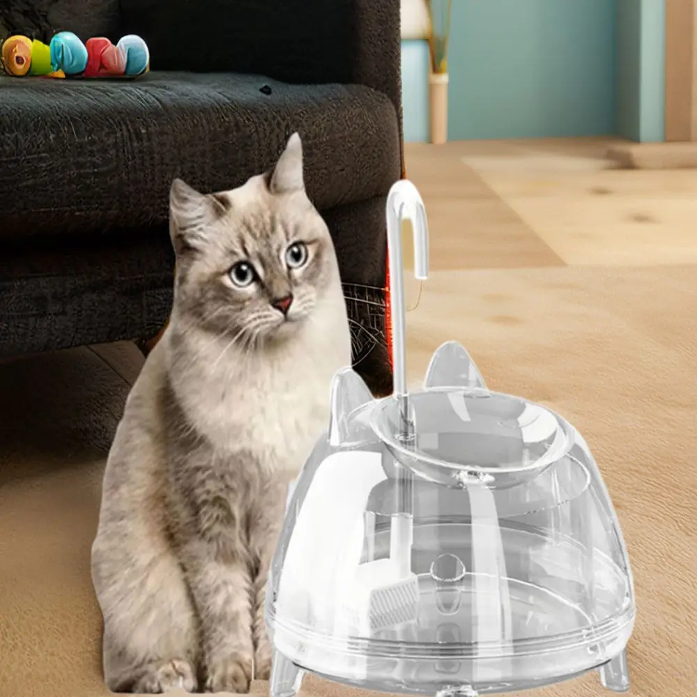 

1.8L Cat Water Fountain Clear USB interface Automatic Cat Water Dispenser with Pump Live Water Circulation
