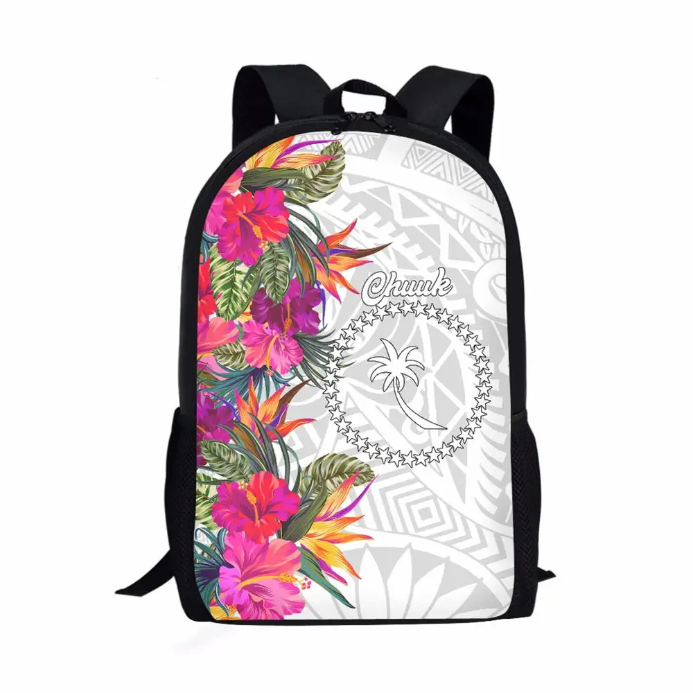 Northern Mariana Islands Print Backpacks Women Men Casual 16in Backpacks for Teenagers Boys Girls Large Capacity Kids School Bag