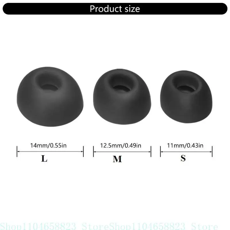 652F 3Pairs Silicone Ear TIPSS BOOVERS For tai nghe Tiếng ồn làm giảm thiết kế cho sự phù hợp thoải mái 6pcs/bộ