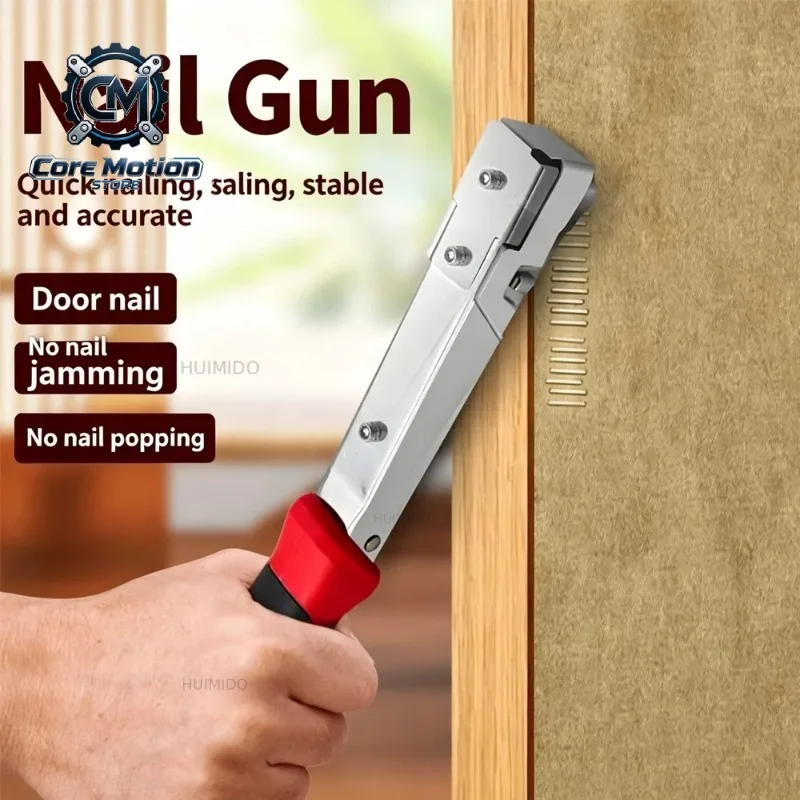 Handheld Hammer Tacker Stapler Door Type Staples Manual Hammer Stapler Furniture Production Carpentry Decoration