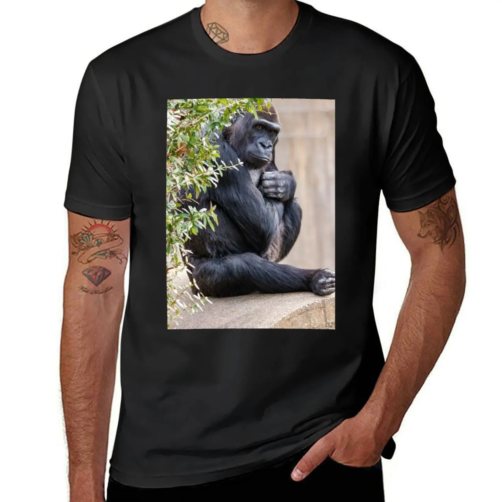 Mandara the Gorilla at the National Zoo T-Shirt customs design your own aesthetic clothes mens funny t shirts