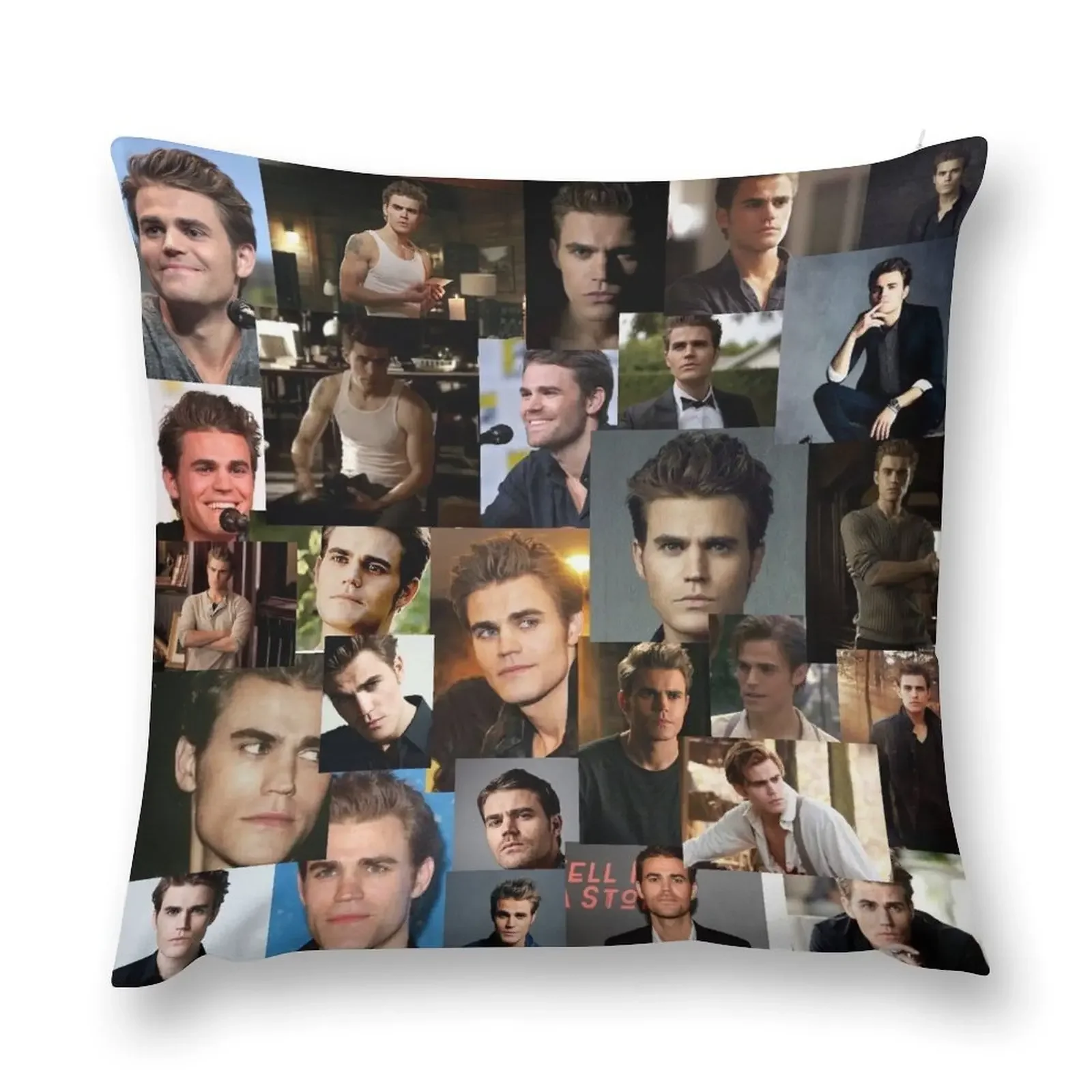 paul wesley Throw Pillow Christmas Throw Pillows Covers Christmas Cushion For Home Decorative Cushion Cover Anime pillow