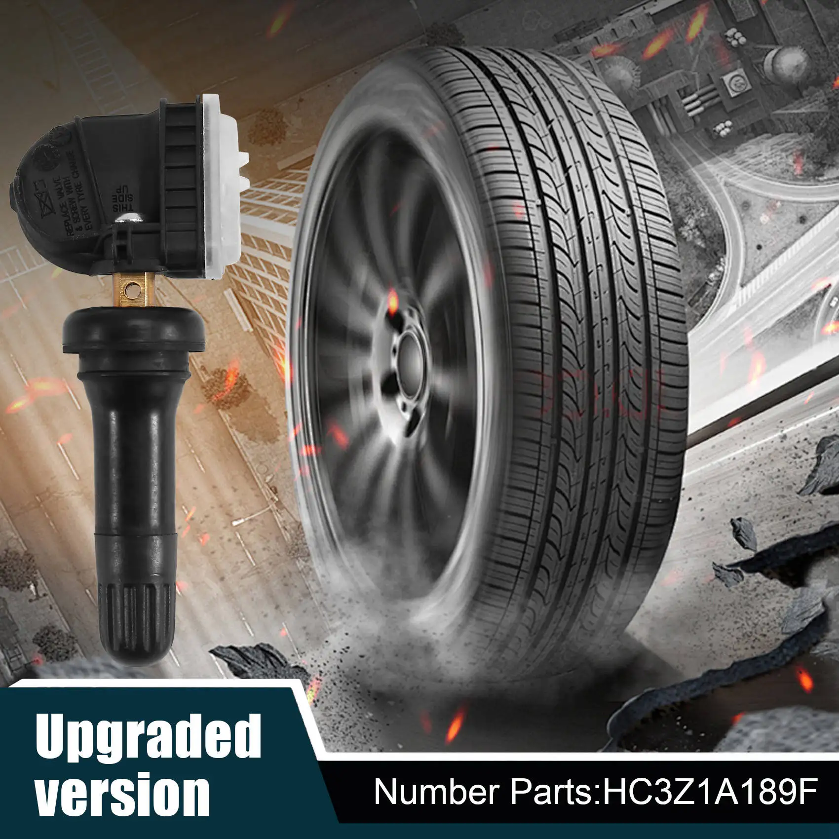 

ABOK-4 шт. автомобильный датчик TPMS монитор давления в шинах HC3Z1A189F для Ford Bronco Escape Lincoln MKC MKX датчик давления в шинах