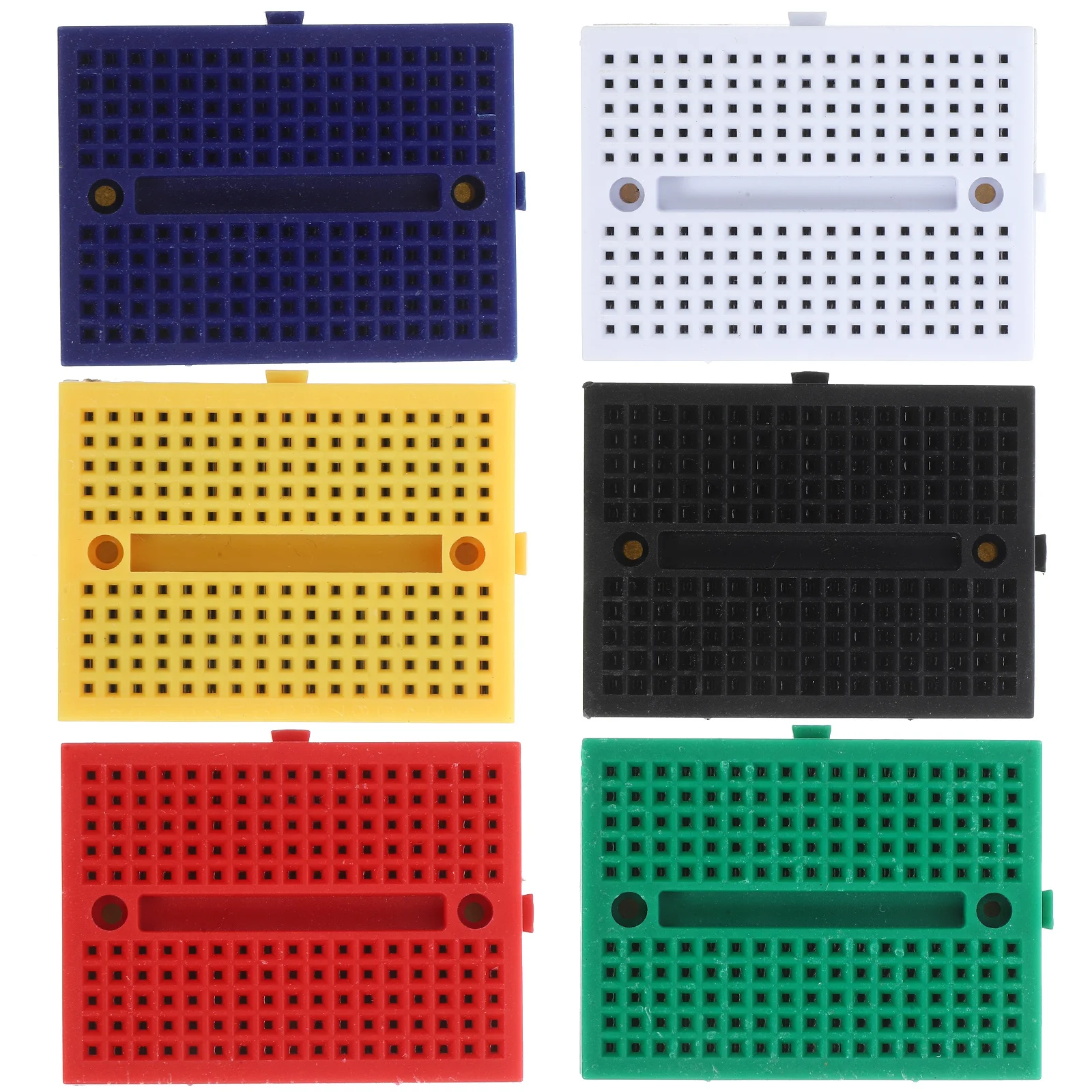 

6 шт. печатные платы для экспериментов, маленькие макетные мини-платы без пайки, блокирующий пластик для научных проектов