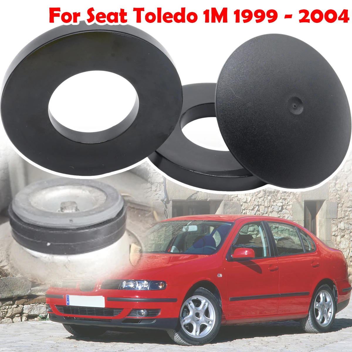 

For Seat Toledo 1M 1999-2004 Front Suspension Shock Absorber Mount Cover Cap Strut Top Mount Rubber Ring Bushing Car Accessories
