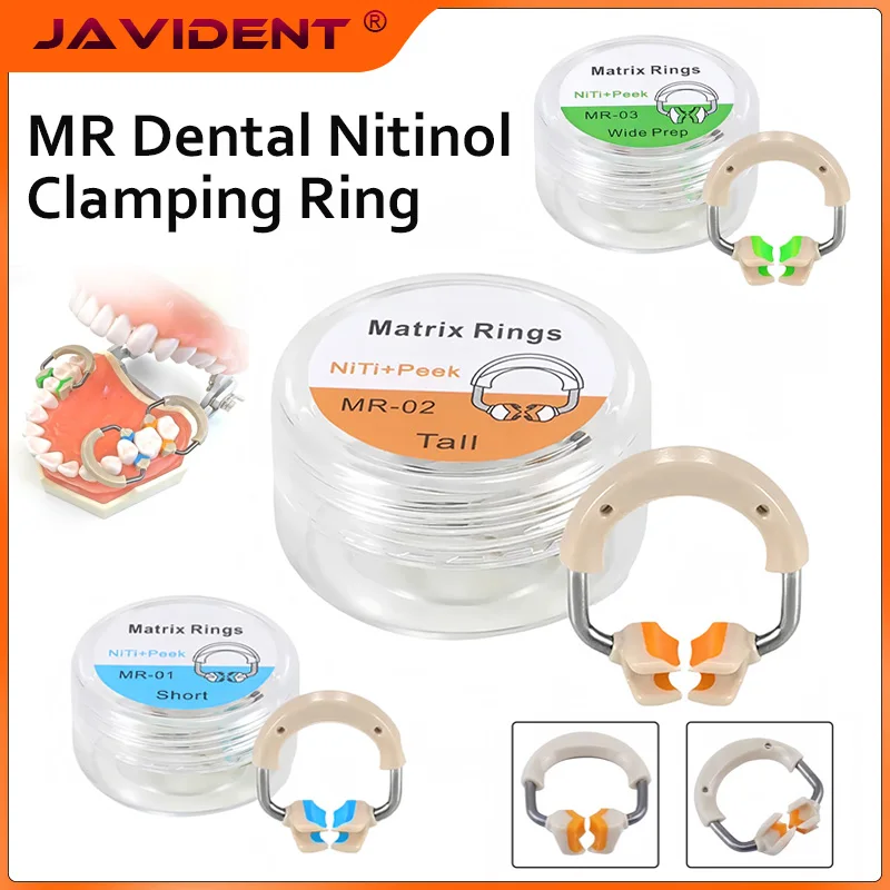 JAVIDENT Dental Sectional Matrix Ring Matrice Bands Clamp Ring ClimpsClamping Ring Sectional Bands for Tooth Fit Adult Pediatric