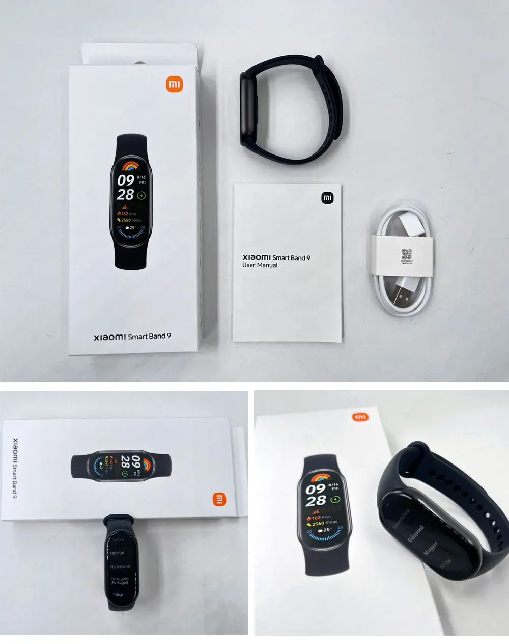 الإصدار العالمي من Xiaomi Smart Band 9 شاشة AMOLED مقاس 1.62 بوصة عمر بطارية 21 يومًا 150+ أوضاع رياضية لمراقبة النوم Xiaomi Band 9 جديد