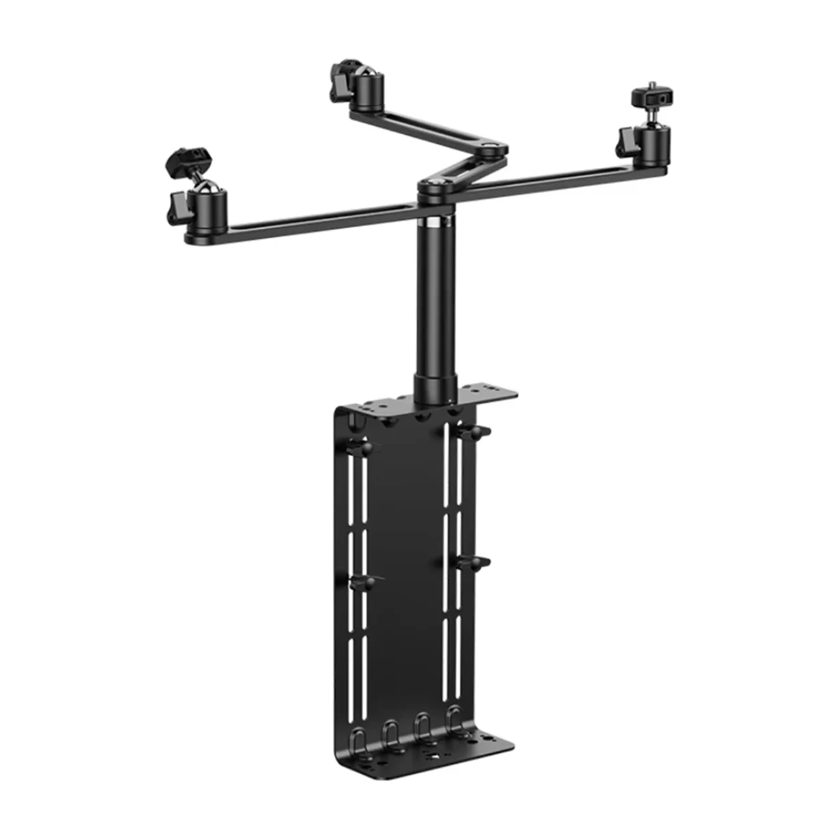 

Y60A VS01 Microphone Mount Bracket Monitor Extension Adapter Camera LED with Top Extension Arm 360 Degree Rotation Ball Head