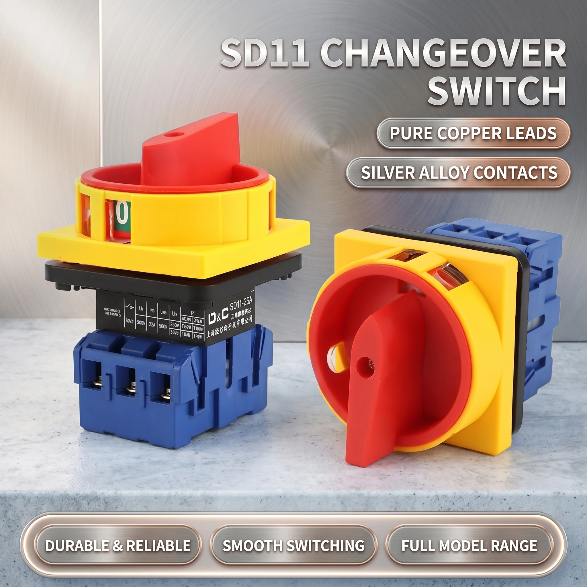 Universal Transfer Switch LW30 25 32 40 63 80 100A Isolation Power Cut Off Rotary Knob Universal Changeover Switch