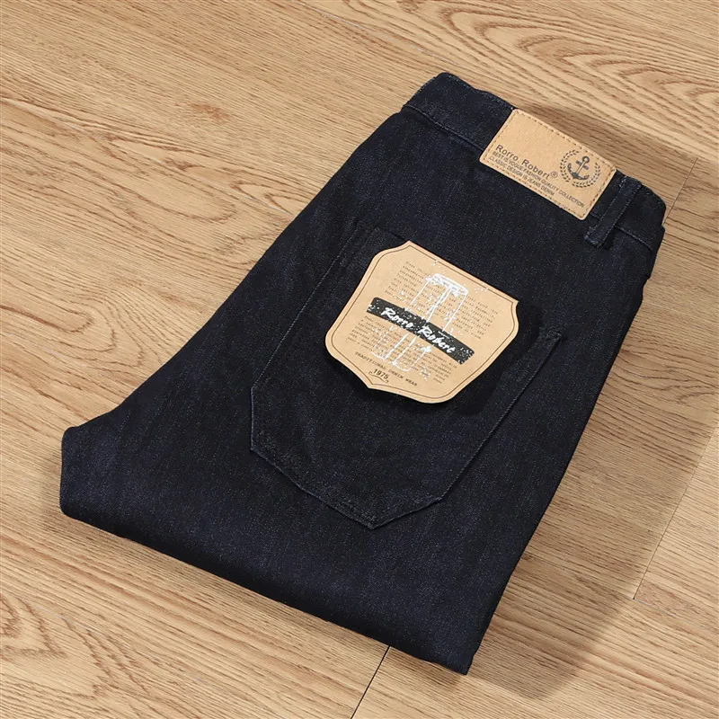 

Мужские джинсы Slim Fit, эластичные, оригинального цвета, повседневные длинные брюки, новинка весенней коллекции, модные городские, из смесового хлопка и полиэстера