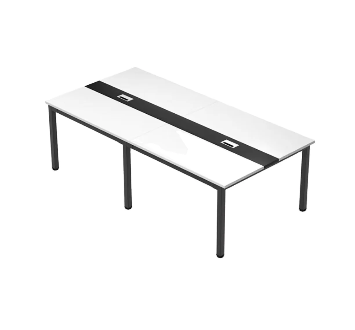 Contemporary Fashion Modern Large Long Extendable Meeting Conference Table with MFC Panel Contemporary Design