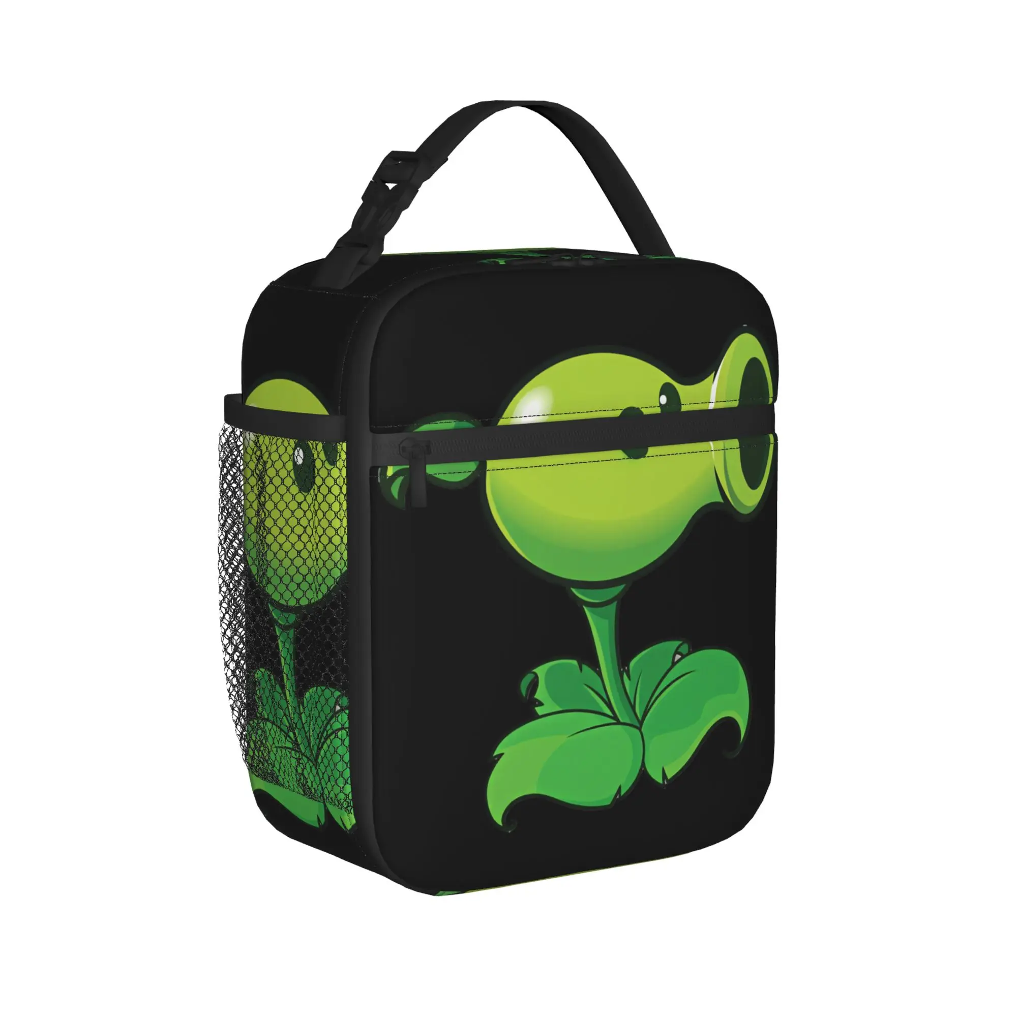 Peashooter Plants Vs Zombies Lunch Bag  Convenient Lunch Box Child Office Custom Cooler Bag Casual Oxford Thermal Lunch Bags