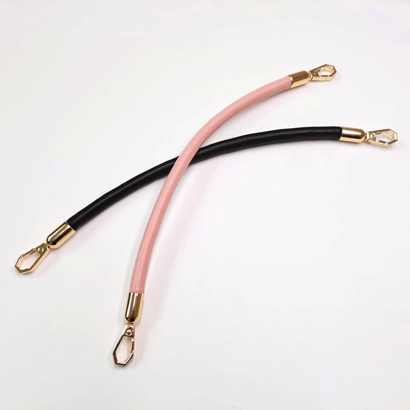 10MM/50CM PU Leather Bag Strap Handbags Handles For Handbag Short Bag Strap Purse Strap Golden Buckle Replacement Bag Belt Band