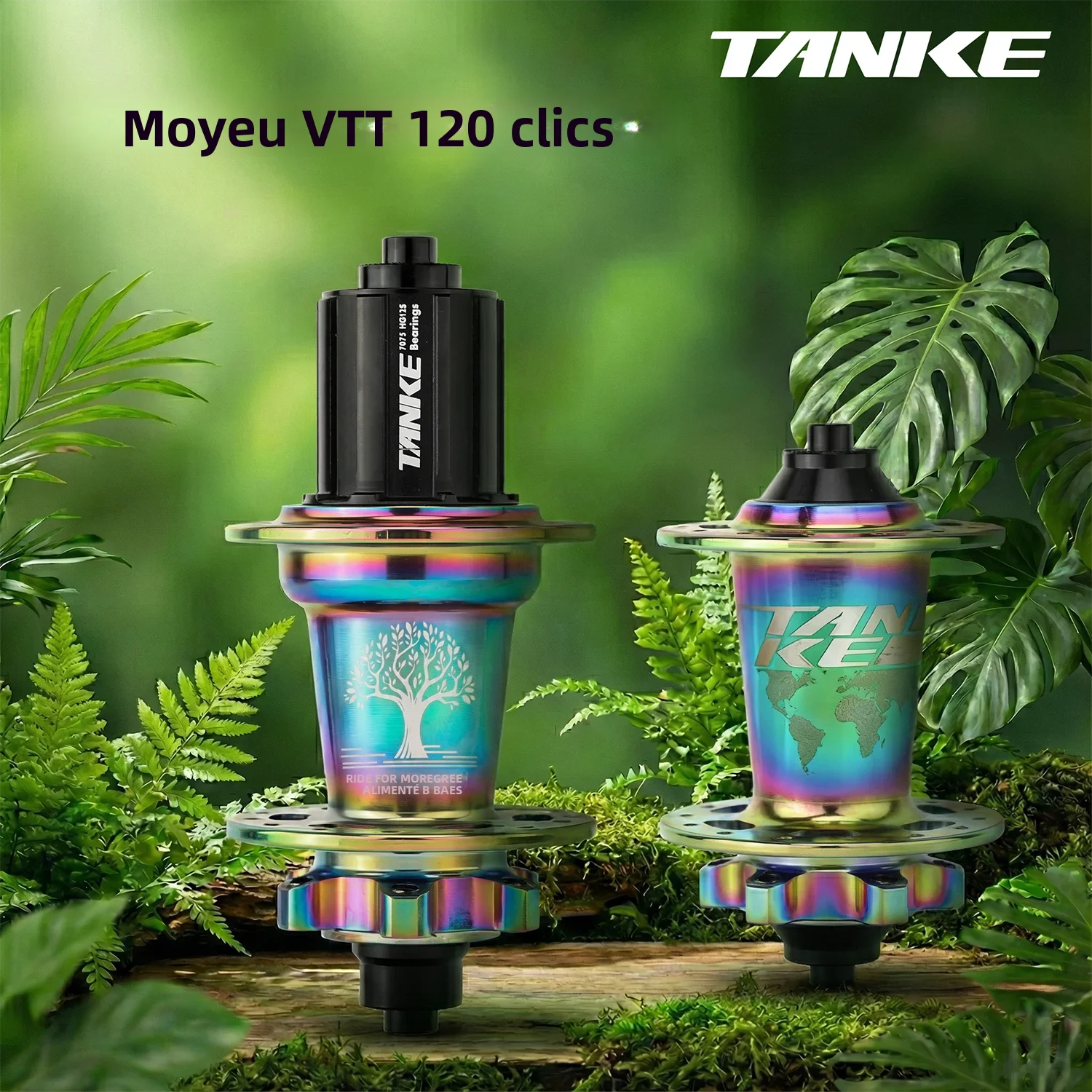 Moyeu de vélo TANKE MTB 120 Click Hub 6 roulements, avant et arrière, 28, 32, 36 trous, frein à disque QR, vélo mass thunder, moyeu bruyant Cube 6 pignons TH390