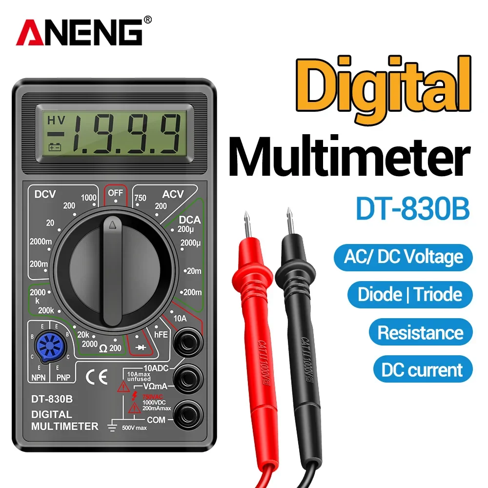 Aneng Handheld Multimeter Tester Multimetre Digital Multimeters Professional Mu…