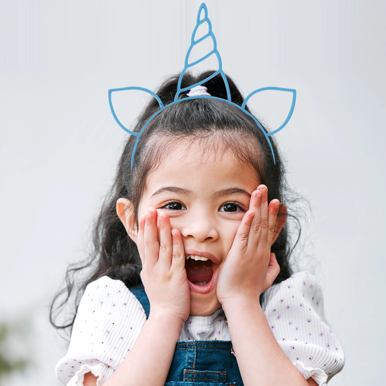 

6pcs Unicorn Hair Hoops Creative Bands for Girls Kid Child Headbands Birthday Party Halloween Christmas Gift
