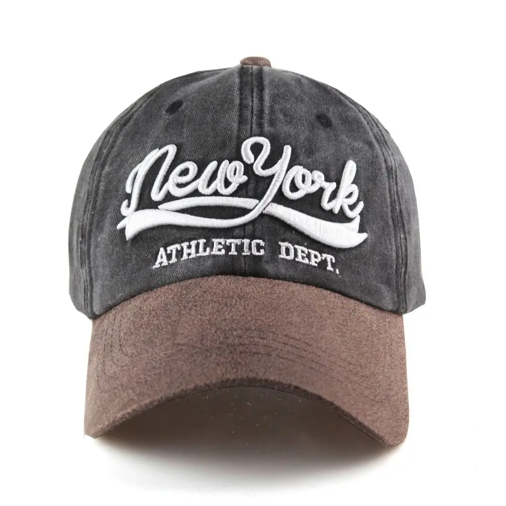 NEW YORK Embroidery Baseball Caps Fashion Spring Summer Outdoor Sports Distressed Faded Casquette Cotton Sun Hats Man Women