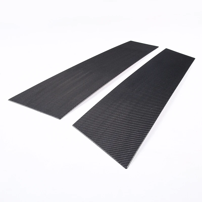 For BMW 4 Series （4 doors）G26 2022 Real Carbon Fiber Car Door Window Center B Pillar Post Trim Cover Sticker Car Accessories