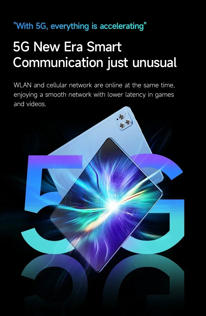 Tablet Asli iPad Air Pro 12 Inci RAM 16GB ROM 1TB Tablet Android 13 Core Pad Tablet PC Ponsel Dual Wifi Tablette Android