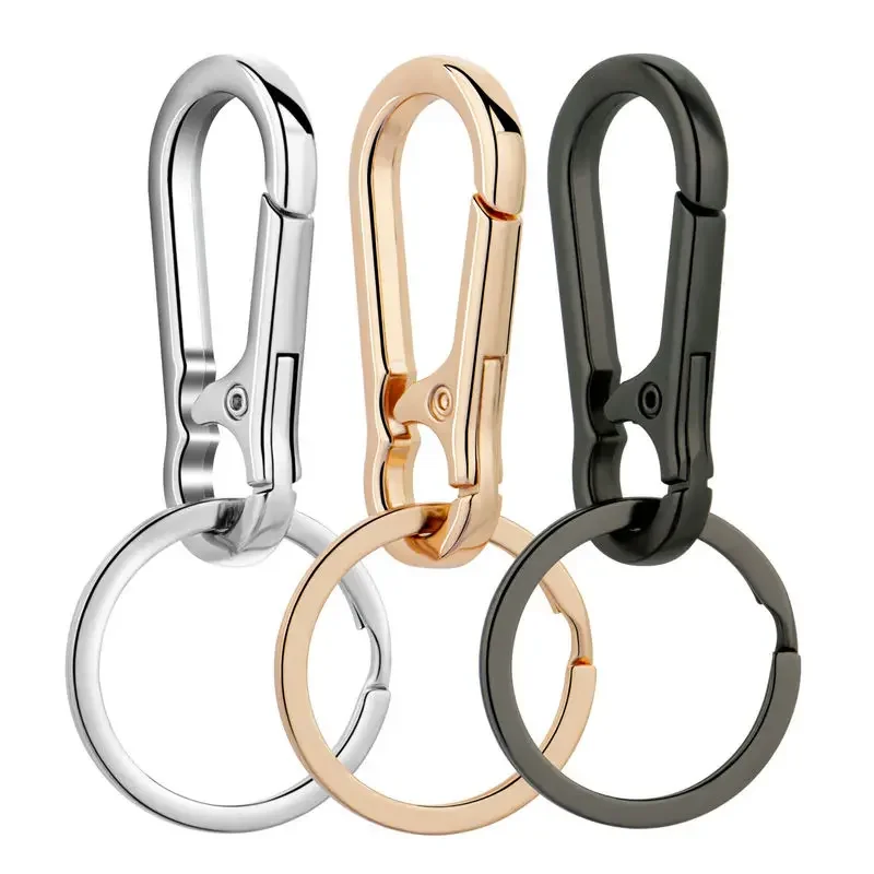 Metal Carabiner Clip Keychain Carabiner Shap Keyring Key Chain Ring Clip Holder Organizer for Home Car Keys Key Finder Women Men