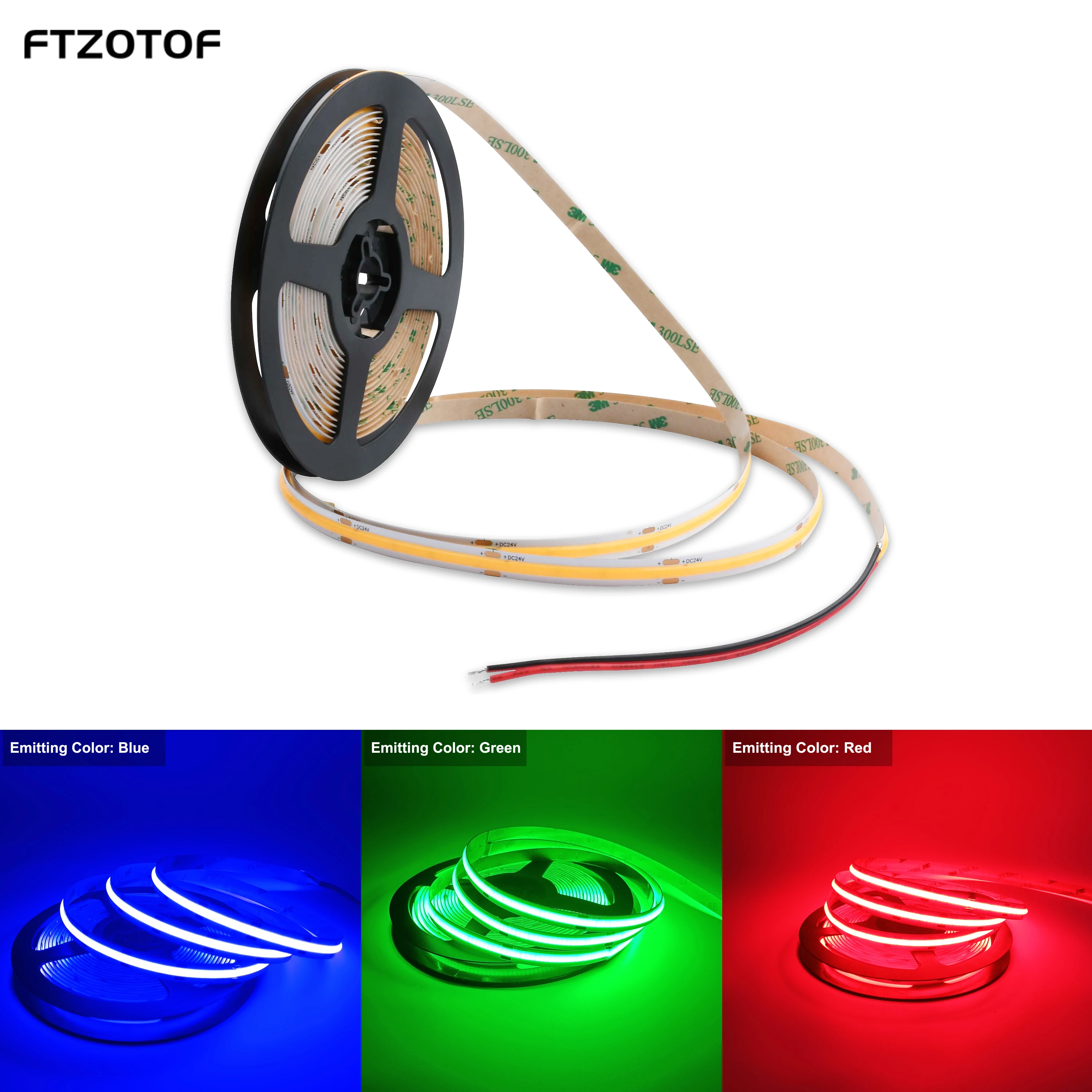 Flexible 480 Leds/M 12V 24V 5mm 8mm COB LED Strip High Density Linear CRI 90+ LED Light Bar Kitchen House Decorative Scene Lamps