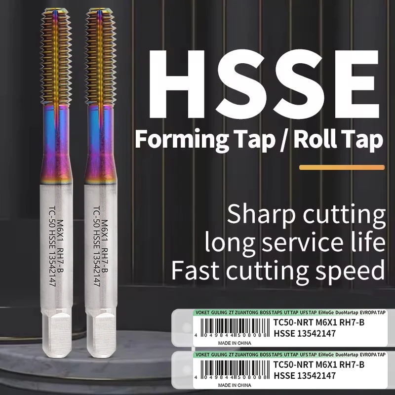 ZUANTONG HSSE-M42 JIS Standard Roll Forming Tap M3M4M5M6M7 M8M9M10 M11 M12 M14 M16 Machine Screw Thread Taps For Aluminum/Steel