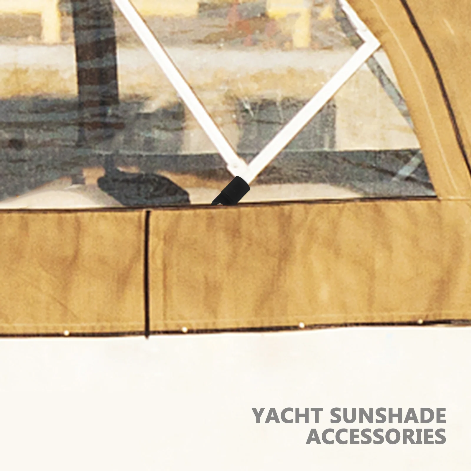 2 قطعة غطاء الأكمام المنزلق النايلون الأجهزة البحرية نهاية العين ل بيميني العلوي استبدال أجزاء يخت كاياك الزورق قارب ملحق