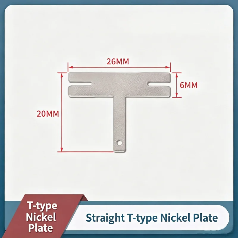 50Pcs Nickel Plated Conductive Metal Tabs, Spot Welding Metal Shim Connectors for Hardware Conductive Connection