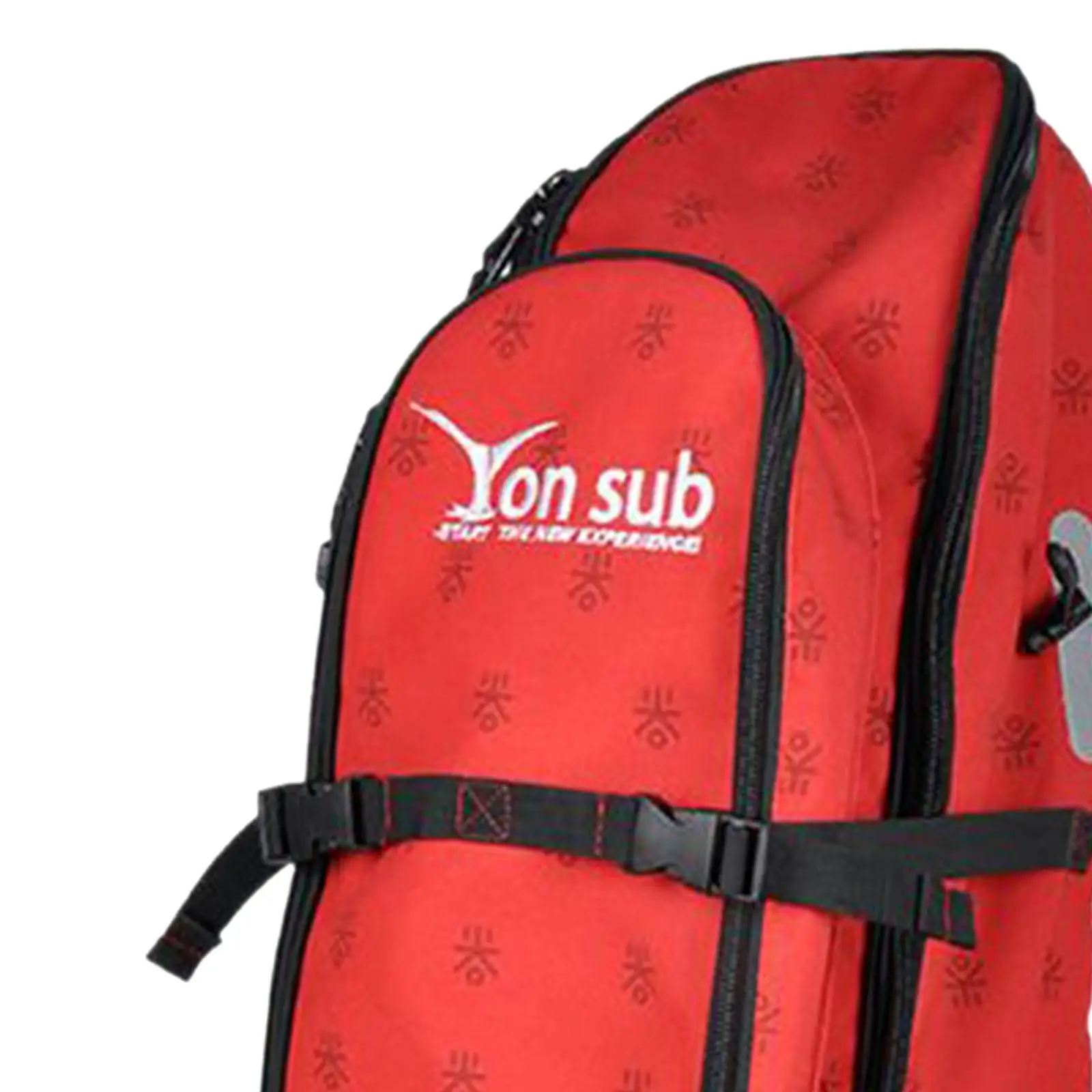 Waterproof Diving Backpack for Long Flippers with Side Compression Straps for Snorkeling Gear Travel Storage