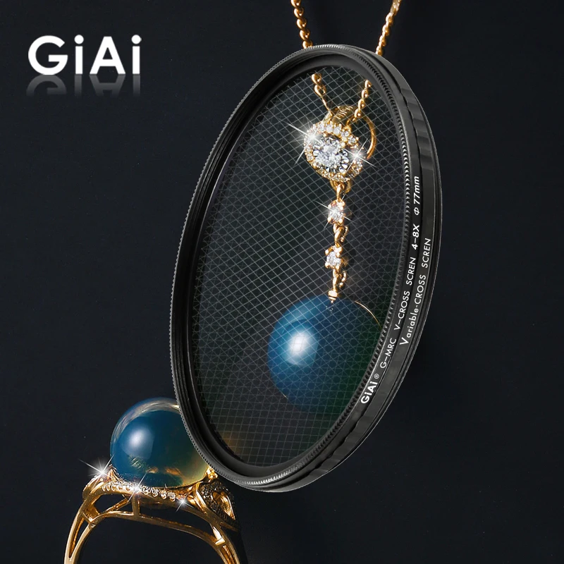 GiAi ستار تصفية 4 إلى 8 خطوط متغير 49 مللي متر 58 مللي متر 62 مللي متر 67 مللي متر 72 مللي متر 77 مللي متر 82 مللي متر التصوير عدسة الكاميرا تصفية ل DSLR