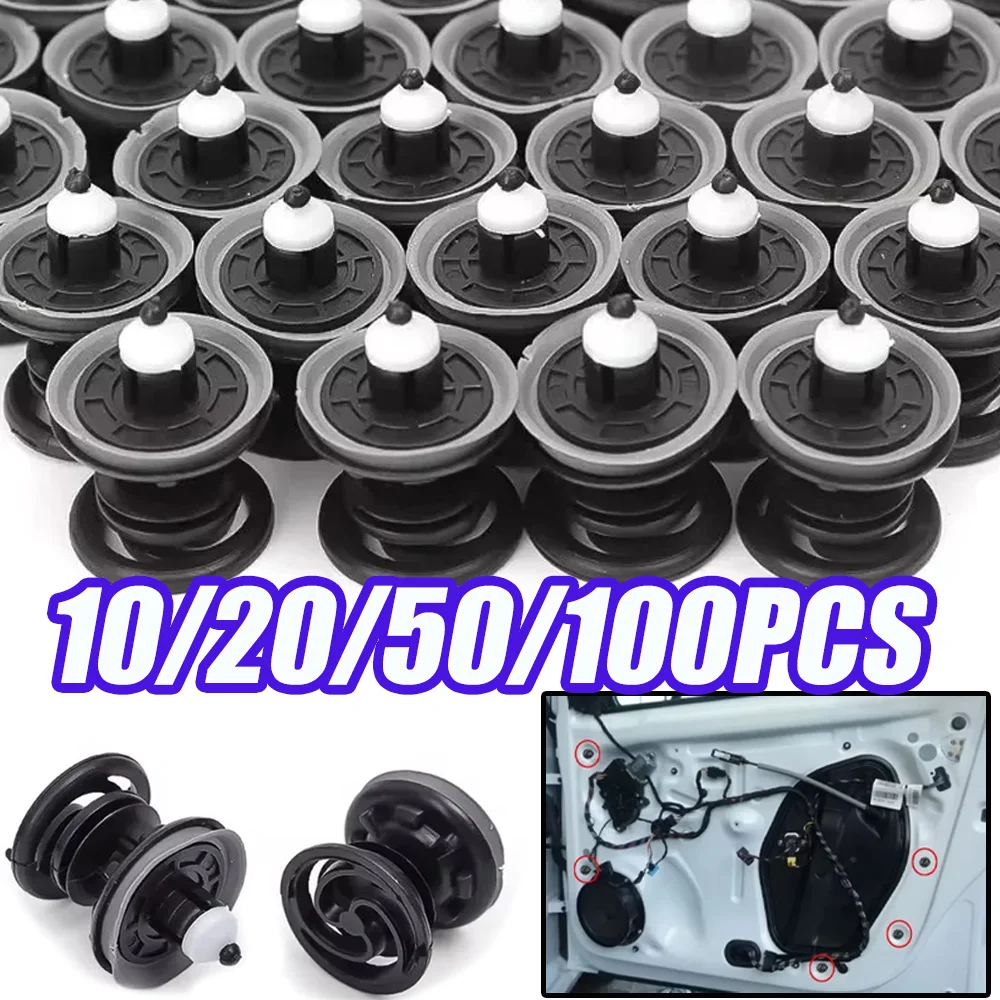 

Car Interior Door Panel Push Card Clip Organizer Necessary Fastener Rivet Direct Replacement Auto Accessories 10/20/50/100PCS