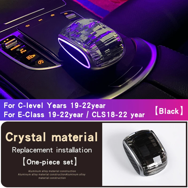 For Mercedes Crystal Gear Knob GLE350 GLS450 GLC260L C-Class E-Class Shift knob Modified car accessories