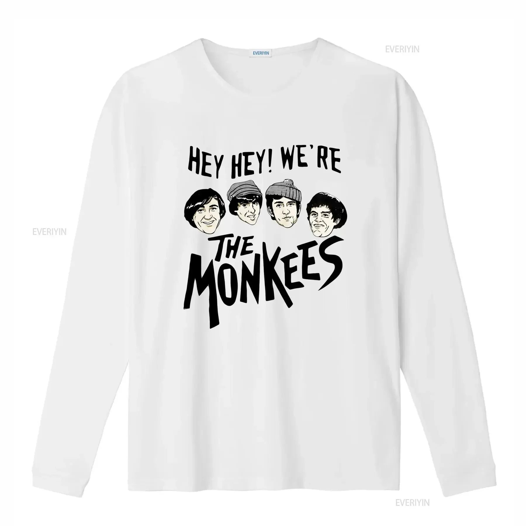 The Monkees Band Logo Hey We're T Shirt New Official Grey Size M vintage Washed Top For Everyday Wear Stretched