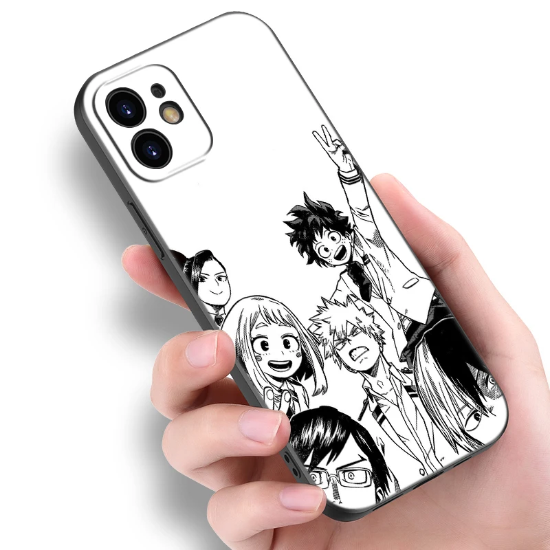 My Hero Academia Black Phone Case For Xiaomi Mi POCO F6 X6 Pro NEO 5G X5 X4 F5 M6 Pro X3 NFC M3 M5 M4 Pro F4 F3 GT Cartoon Cover