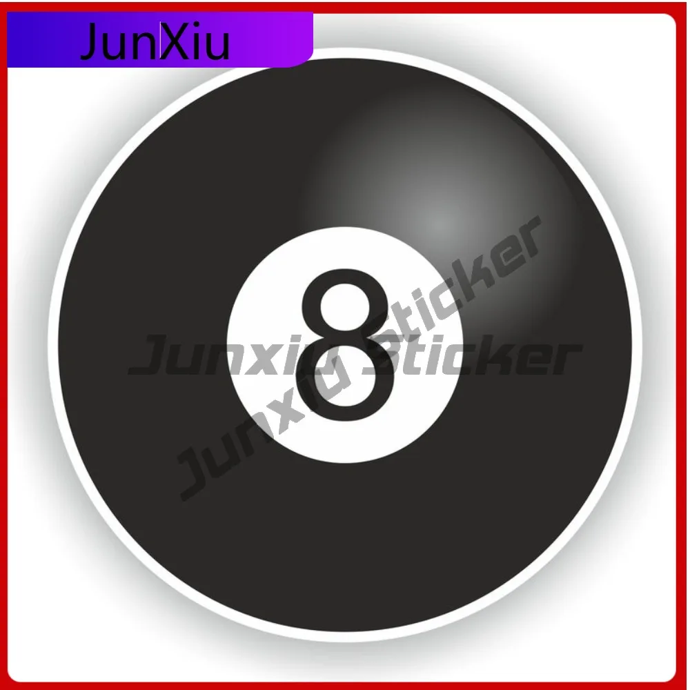 

Lucky 8 Cool Bumper Waterproof Sticker Accessory Window Vinyl Suitable Decal Wall Fade Proof Cute For Cool Ball Vehicle Funny