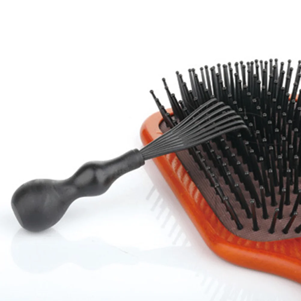 

4pcs Hair Brush Cleaner Comb Cleaning Tools for Home Plastic Black Hook Remover Portable Easy Durable Versatile Hair Styling