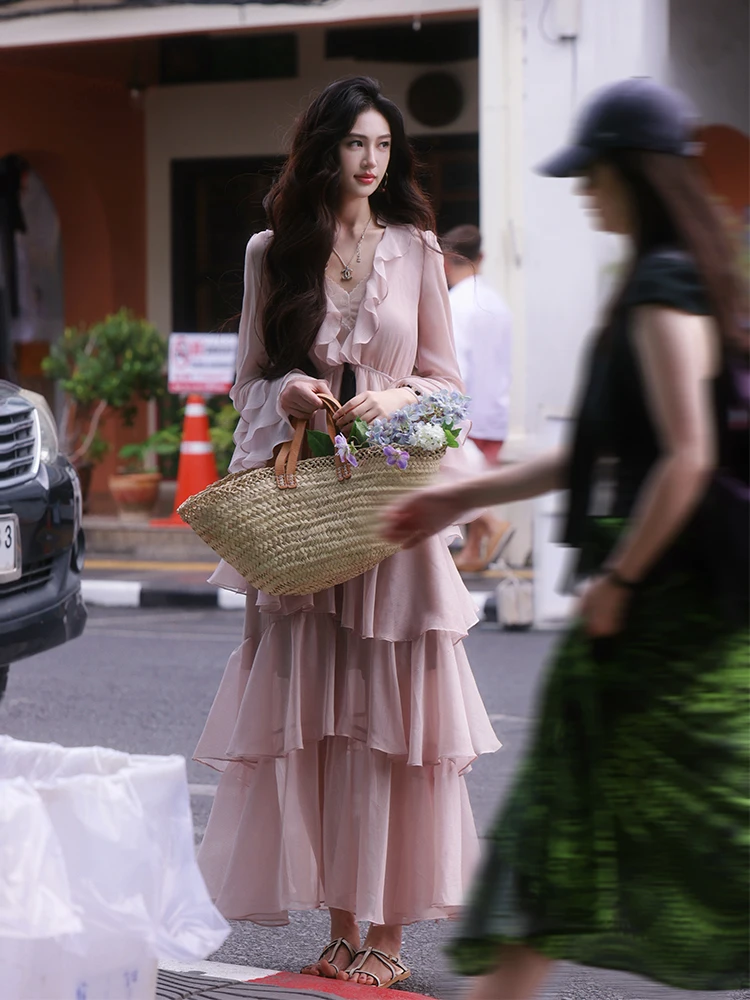 

Утягивающий комплект футболок French Sle с топ ter Ne и плиссированной юбкой, длинный фонарь Све, женская весенняя одежда