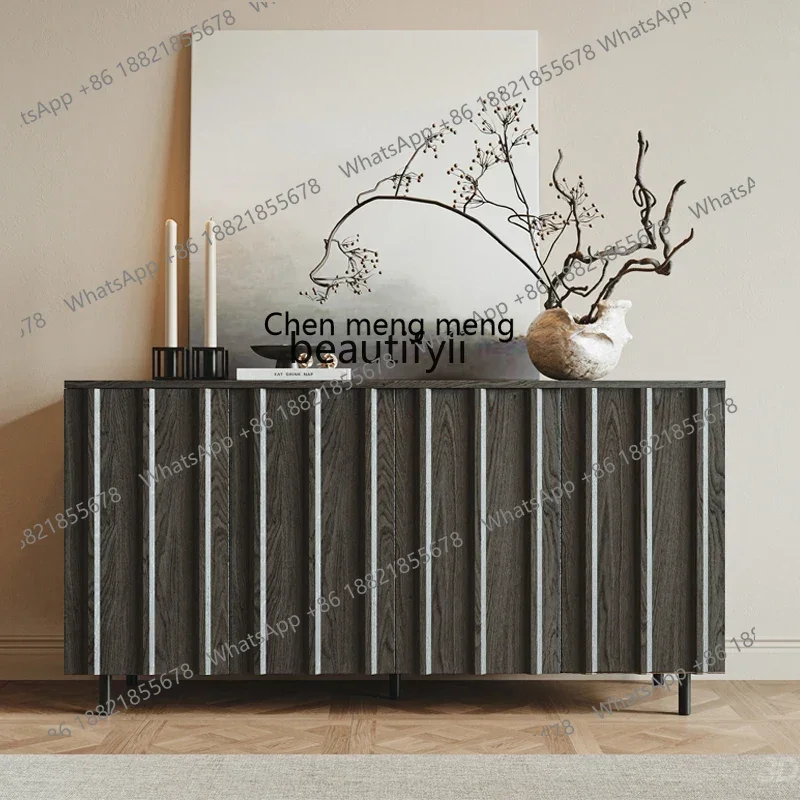 CC182Medieval style dining side cabinet against the wall storage retro living room display entrance cabinet R