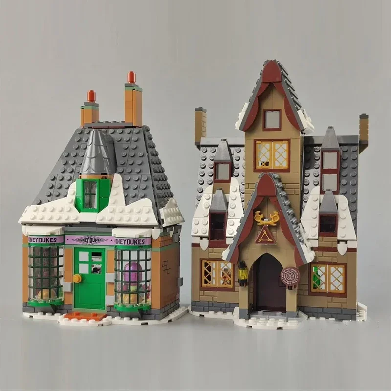 851PCS Creative Hogsmeade Village Visit Building Blocks 76388 With 7 Figures MOC Construction Bricks Toys Gift For Children Kids