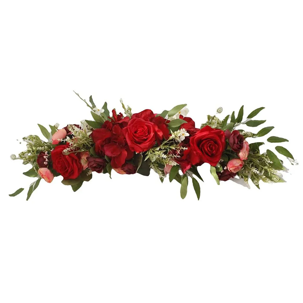 Wedding Arch Flowers Artificial Rose Flower Swag For Decoration Rose Flores Artificiales Wedding Decoratons Mariage