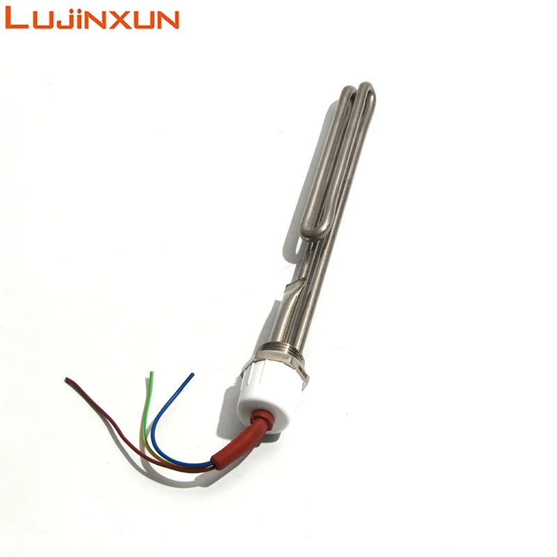 AC220V Warmwasserbereiter, Tankteile, elektrisches Solarheizelement, gerader Typ, 29 cm Rohr, 1 Zoll, 32 mm Gewindelänge, 1500 W