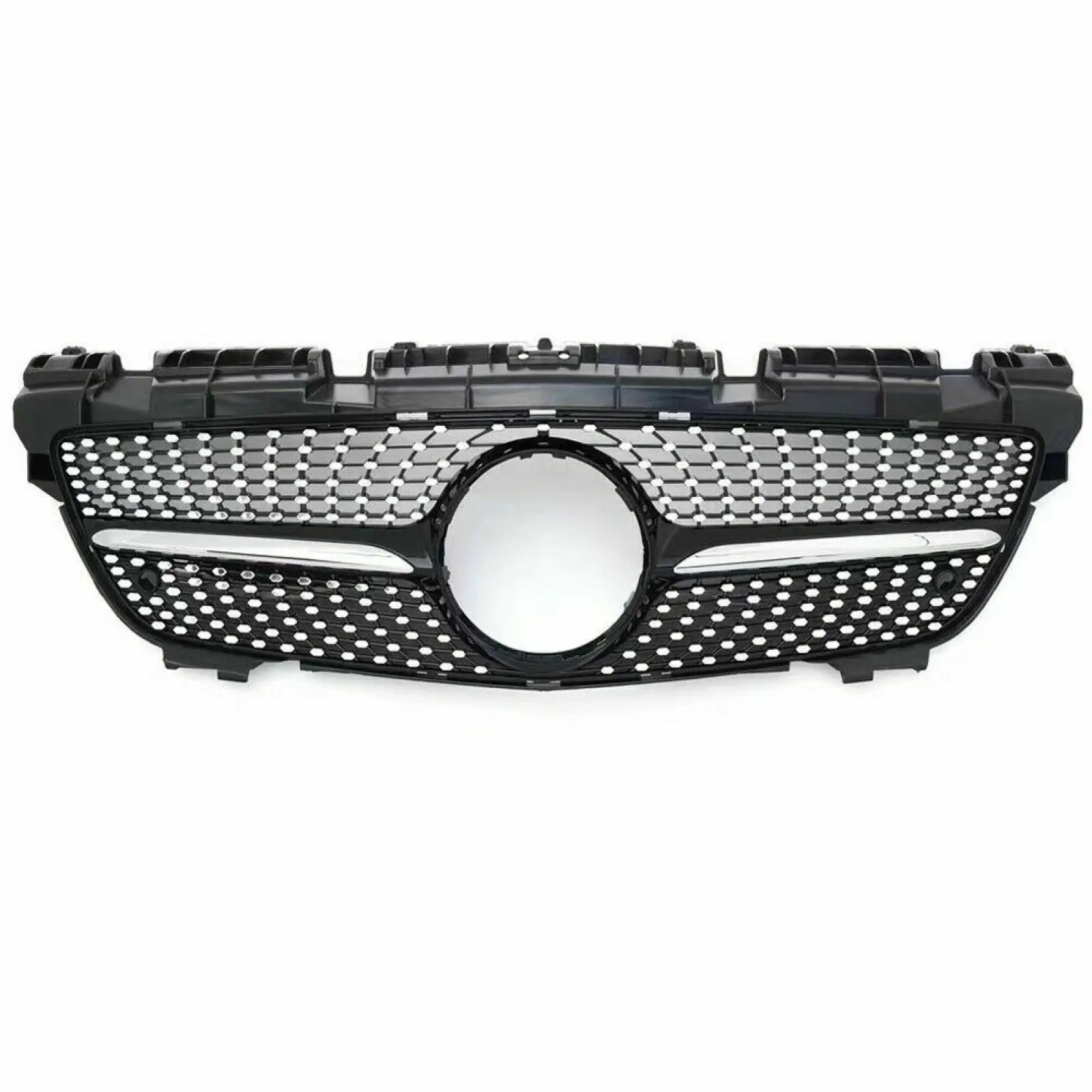 Front Bumper Grill Diamond Look For Mercedes Benz SLK R172 200 250 350 2012-2015 Front Grille