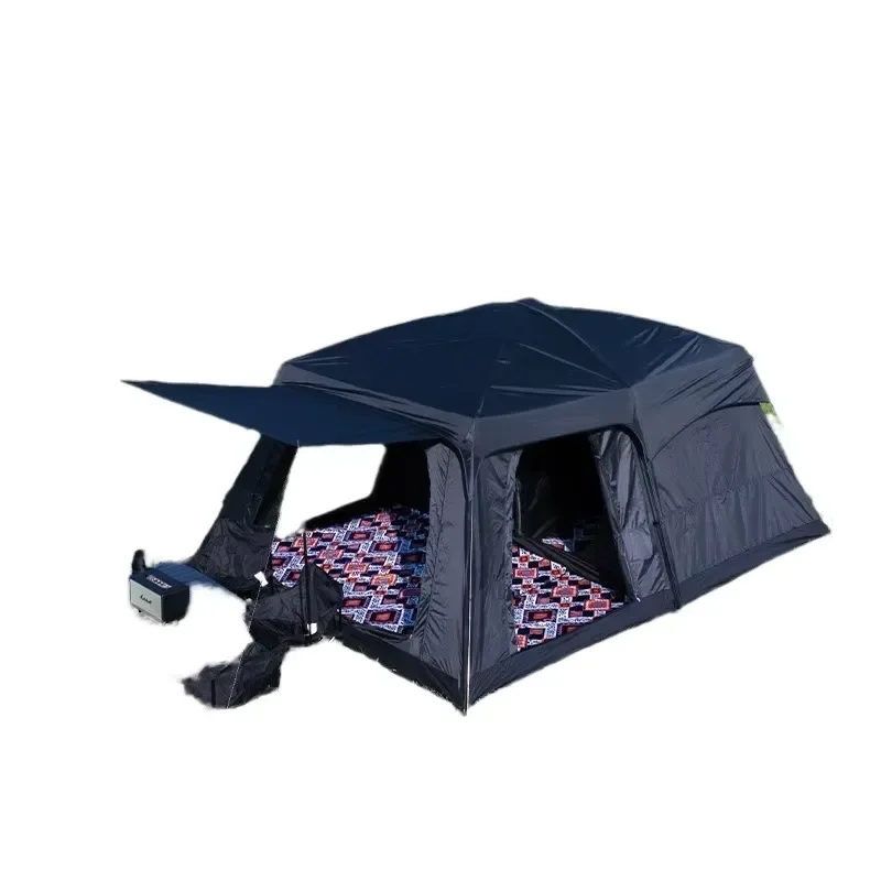 Oxford double-decker summer tent camouflage outdoor two-bedroom 4-10 person family camping luxury camping thickened rainproof
