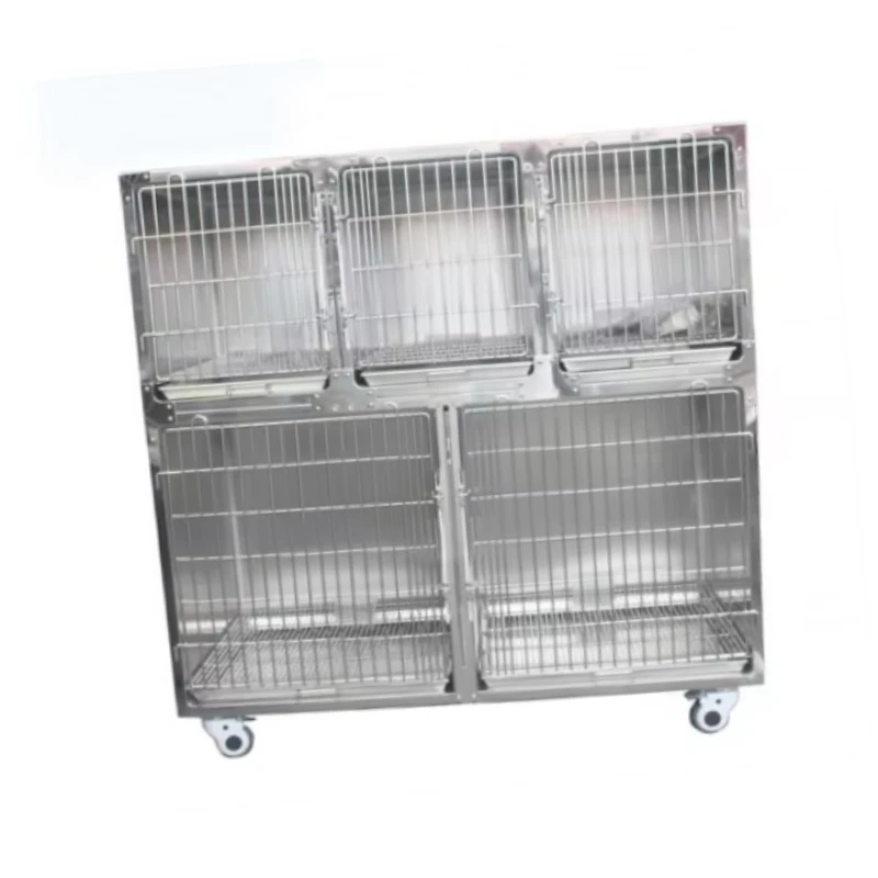 

304 Stainless Steel Pet Cage Veterinary Animal Clinic Dog Crate Furniture for Pet Dogs