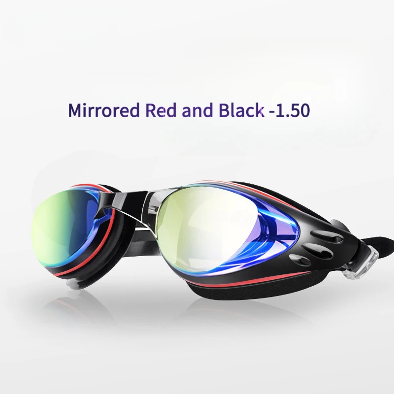 نظارات سباحة احترافية بإطار كبير من السيليكون مقاومة للماء ومضادة للضباب عالية الدقة للجنسين