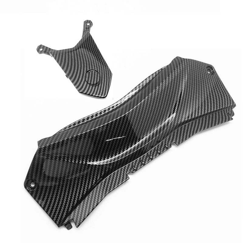 Replacement Spare Parts Carbon Fiber Look Motorcycle Rear Tail Upper Middle Fairing Set For YAMAHA YZF R3 R25 2014-2020