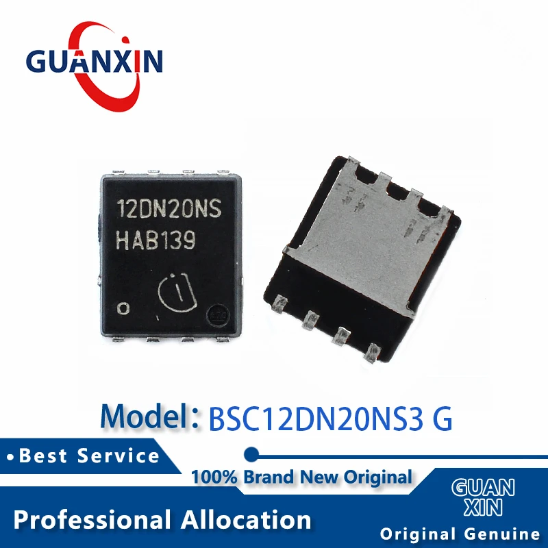 

100% New BSC12DN20NS3 G TDSON-8 Marking 12DN20NS BSC12DN20