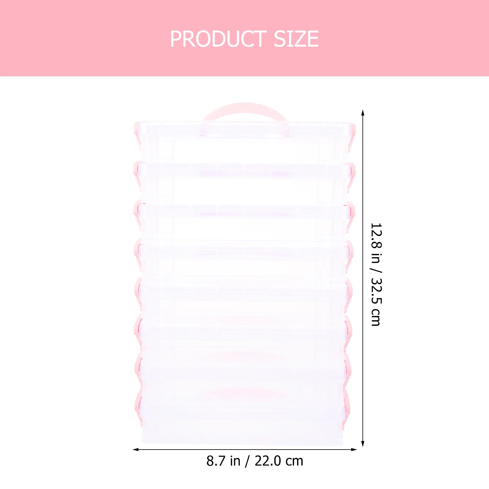 Scatole per matite in plastica impilabili da 8 pezzi Astucci per penne Organizzatore di archiviazione di cancelleria Penna traslucida portatile rigida di grande capacità