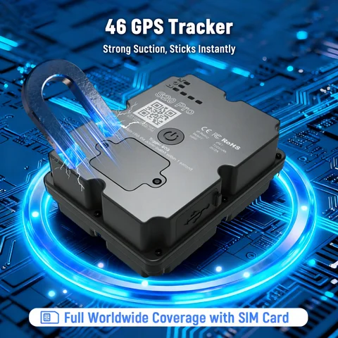 Магнитный GPS-трекер Wanway 4G LTE | 7500 мАч с длительным режимом ожидания | Дорожный дисплей Google Maps | Локатор автомобильных активов